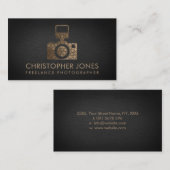 Luxury Gold Camera Shutter-fotograaf Visitekaartje (Voorkant / Achterkant)