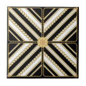 Luxury Gold Chain and Pearl Elegant Baroque design Tegeltje (Voorkant)