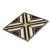 Luxury Gold Chain and Pearl Elegant Baroque design Tegeltje (Zijkant)