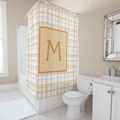 Luxury Gold Chains op White Background Bath Douchegordijn (In situ)