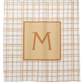 Luxury Gold Chains op White Background Bath Douchegordijn (Voorkant)