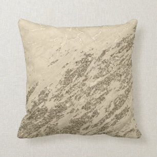 Luxury Gold Champagne Glitter Marble Cotton Kussen
