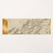 Luxury Gold Champagne Glitter Marble Customize Yogamat (Voorkant (horizontaal))