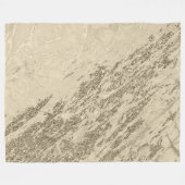 Luxury Gold Champagne Glitter Marble Fleece Deken (Voorkant (Horizontaal))