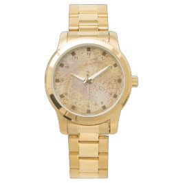Luxury Gold Color,Rose gold Pattern, Classic Horloge