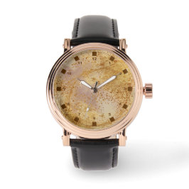 Luxury Gold Color,Rose gold Pattern, Classic Horloge