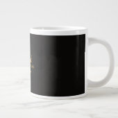 Luxury Gold Crescent Eid Mubarak Mug – Modern Isla Grote Koffiekop (Rechts)