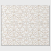 Luxury Gold Damask Seamless Cadeaupapier (Vlak)