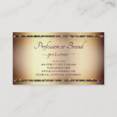 Luxury Gold-effect met Golden Glitter Stars Noble Visitekaartje (Achterkant)