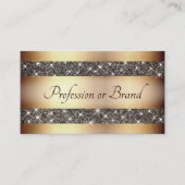 Luxury Gold-effect met Golden Glitter Stars Noble Visitekaartje (Voorkant)