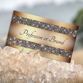 Luxury Gold-effect met Golden Glitter Stars Noble Visitekaartje