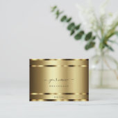 Luxury Gold Effect Professional en Glamoureus Visitekaartje (Staand voorkant)