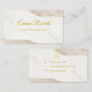 Luxury Gold Elegant Business Card | Modern Minimal Visitekaartje