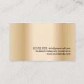 Luxury Gold Emblem Professional Party Private Chef Visitekaartje (Achterkant)