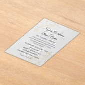 Luxury Gold Embossed Wedding Invitation Acryl Uitnodigingen (Laagn)