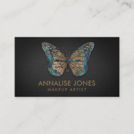Luxury Gold en Abalone Shell Butterfly Visitekaartje