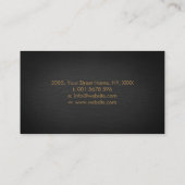 Luxury Gold en Abalone Shell Butterfly Visitekaartje (Achterkant)