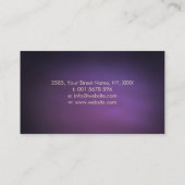 Luxury Gold en Amethyst Butterfly op paars Visitekaartje (Achterkant)