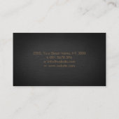 Luxury Gold en Amethyst Butterfly Visitekaartje (Achterkant)