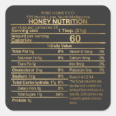Luxury Gold en Black Honey Nutritional Label (Voorkant)
