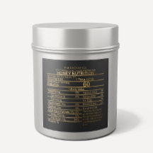 Luxury Gold en Black Honey Nutritional Label