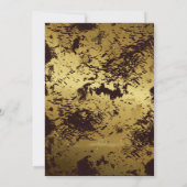 Luxury Gold en gouden Folie bruiloft Kaart (Achterkant)