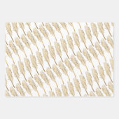 Luxury Gold en White Inpakpapier Vel (Voorkant 2)