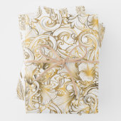 Luxury Gold en White Inpakpapier Vel (In situ)