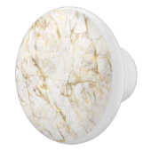 Luxury Gold en witte marmer Keramische Knop (Rechts)