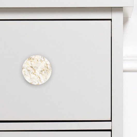 Luxury Gold en witte marmer Keramische Knop