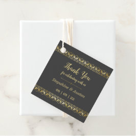 Luxury Gold Favor Tags Bedankjes Labels