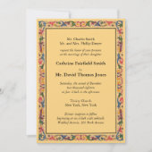 Luxury Gold Florentine Arabesque Wedding Kaart (Voorkant)