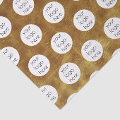 Luxury Gold Foil Business Logo Packed Branded Tissuepapier (Detail)