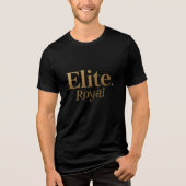 "Luxury Gold Foil Embossed T-Shirt – Elegant Metal (Voorkant)