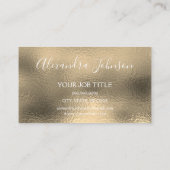 Luxury Gold Foil Professional Visitekaartje (Achterkant)