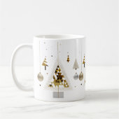 Luxury Gold Geometric Triangle Tree Classic Mug  Koffiemok (Links)