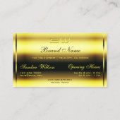 Luxury Gold Girly Pink Glitter Sparkle Initialen Visitekaartje (Achterkant)