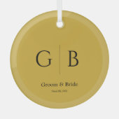 Luxury Gold Glass Ornament For Wedding Celebration (Voorkant)