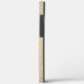 Luxury Gold Glitter en Sparkle Monogram Case-Mate iPhone Case (Achterkant / Links)