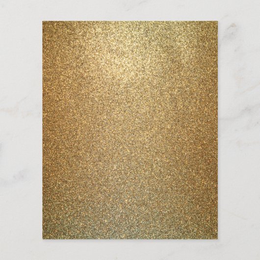 Luxury Gold Glitter Flyer (Achterkant)