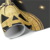 Luxury Gold Glitter Halloween Gift Wrap  Cadeaupapier (Rol Hoek)
