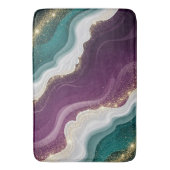 Luxury Gold Glitter Marble Pattern Badmat (Voorkant Verticaal)