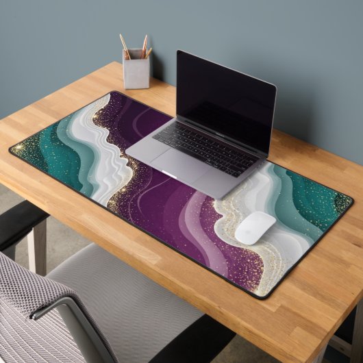 Luxury Gold Glitter Marble Pattern Bureaumat (Kantoor 2)