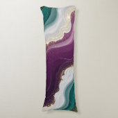 Luxury Gold Glitter Marble Pattern Lichaamskussen (Voorkant Verticaal)