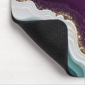 Luxury Gold Glitter Marble Pattern Muismat (Hoek)