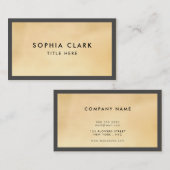 Luxury Gold Glitter Modern Elegant Visitekaartje (Voorkant / Achterkant)