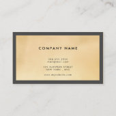 Luxury Gold Glitter Modern Elegant Visitekaartje (Achterkant)