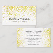 Luxury Gold Glitter Pattern Visitekaartje (Voorkant / Achterkant)
