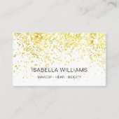 Luxury Gold Glitter Pattern Visitekaartje (Voorkant)