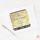 Luxury Gold Glitter Product Labels Diamonds Logo (Envelop)